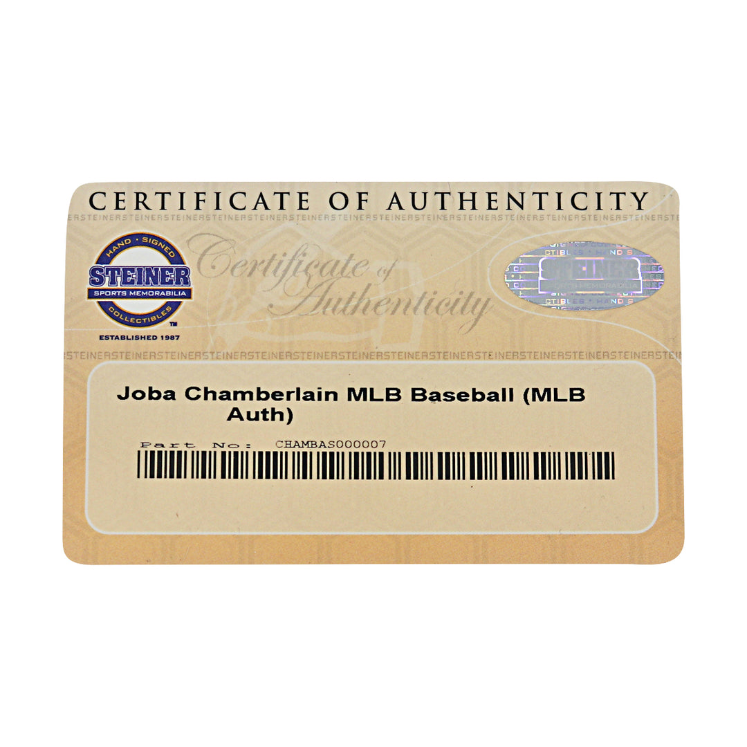 Joba Chamberlain New York Yankees Autographed OMLB Baseball MLB / Steiner COA