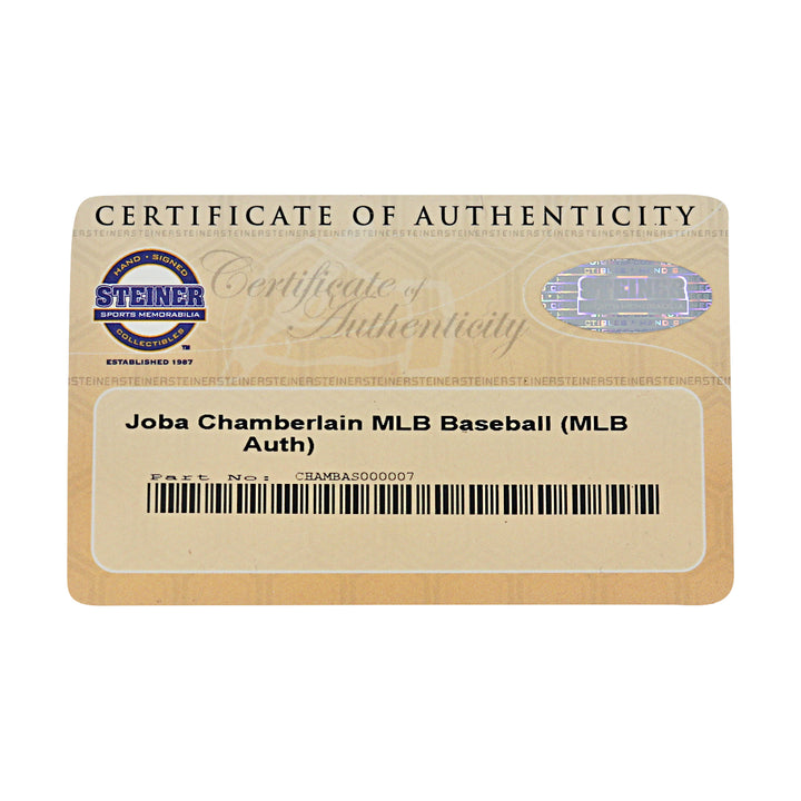 Joba Chamberlain New York Yankees Autographed OMLB Baseball MLB / Steiner COA