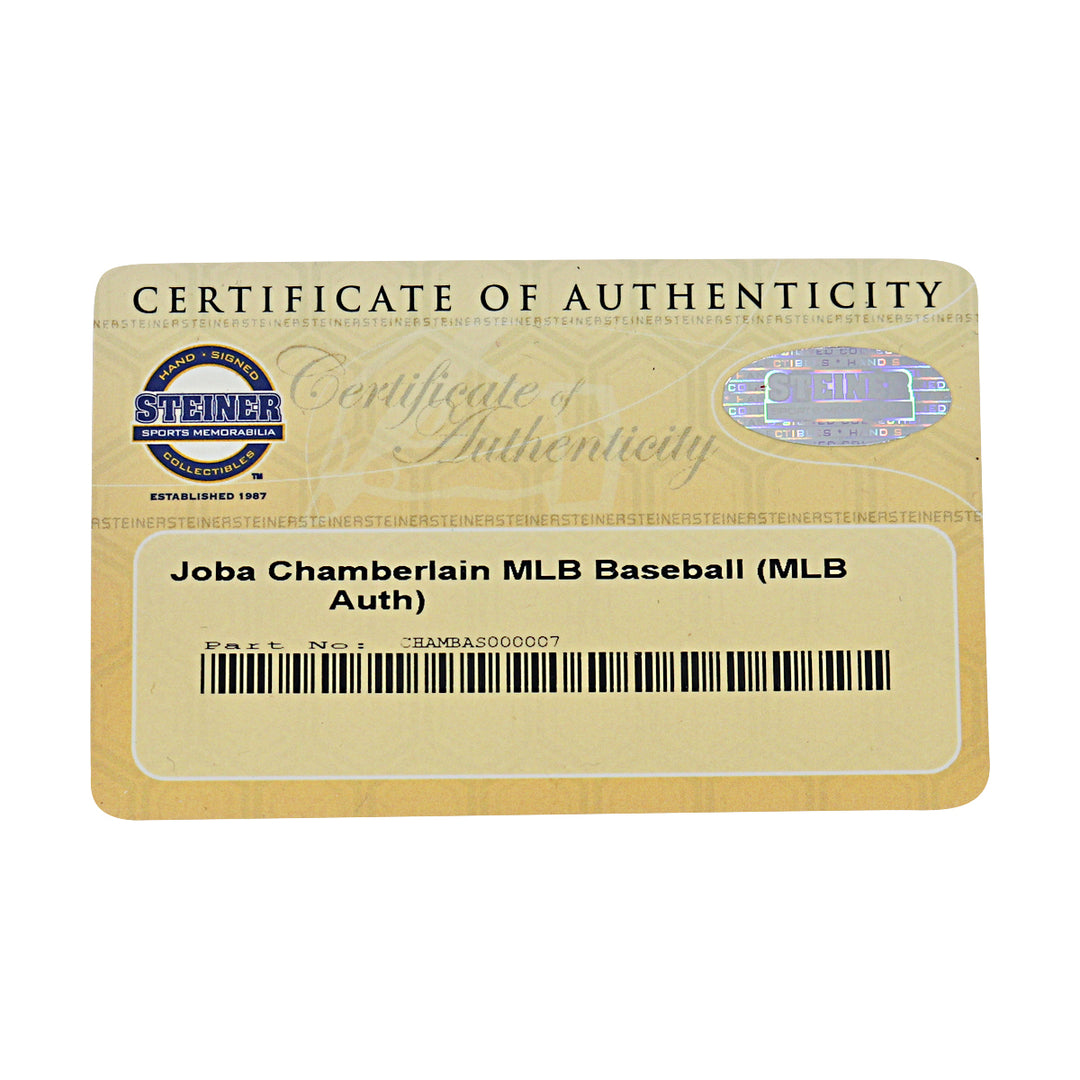 Joba Chamberlain New York Yankees Autographed OMLB Baseball MLB / Steiner COA