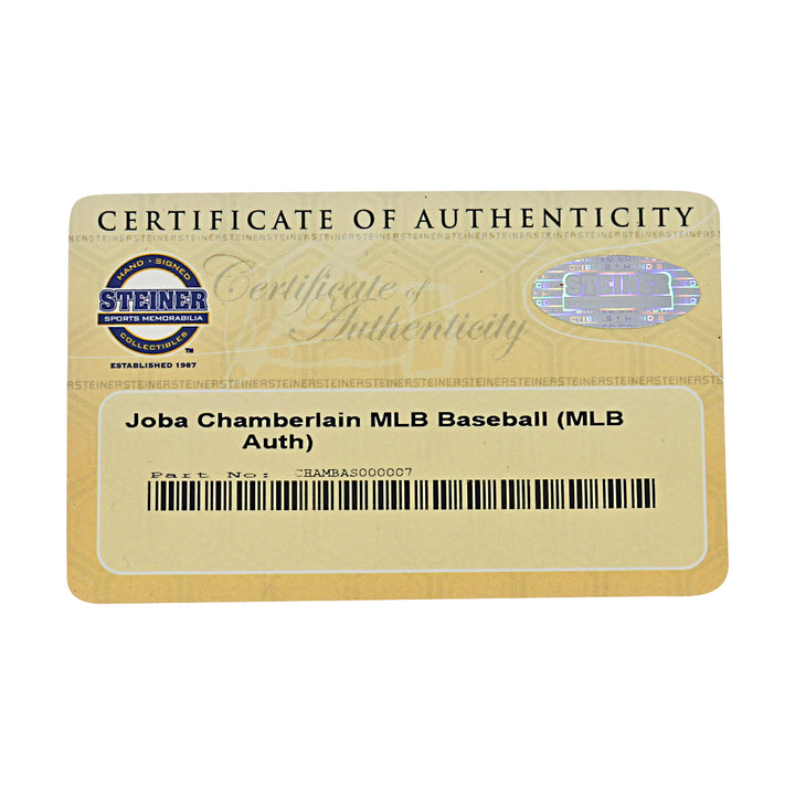 Joba Chamberlain New York Yankees Autographed OMLB Baseball MLB / Steiner COA