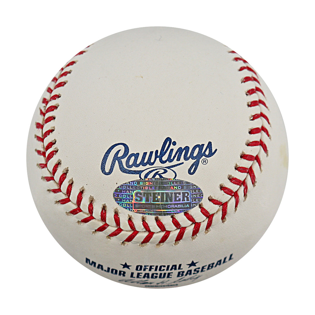 Joba Chamberlain New York Yankees Autographed OMLB Baseball MLB / Steiner COA