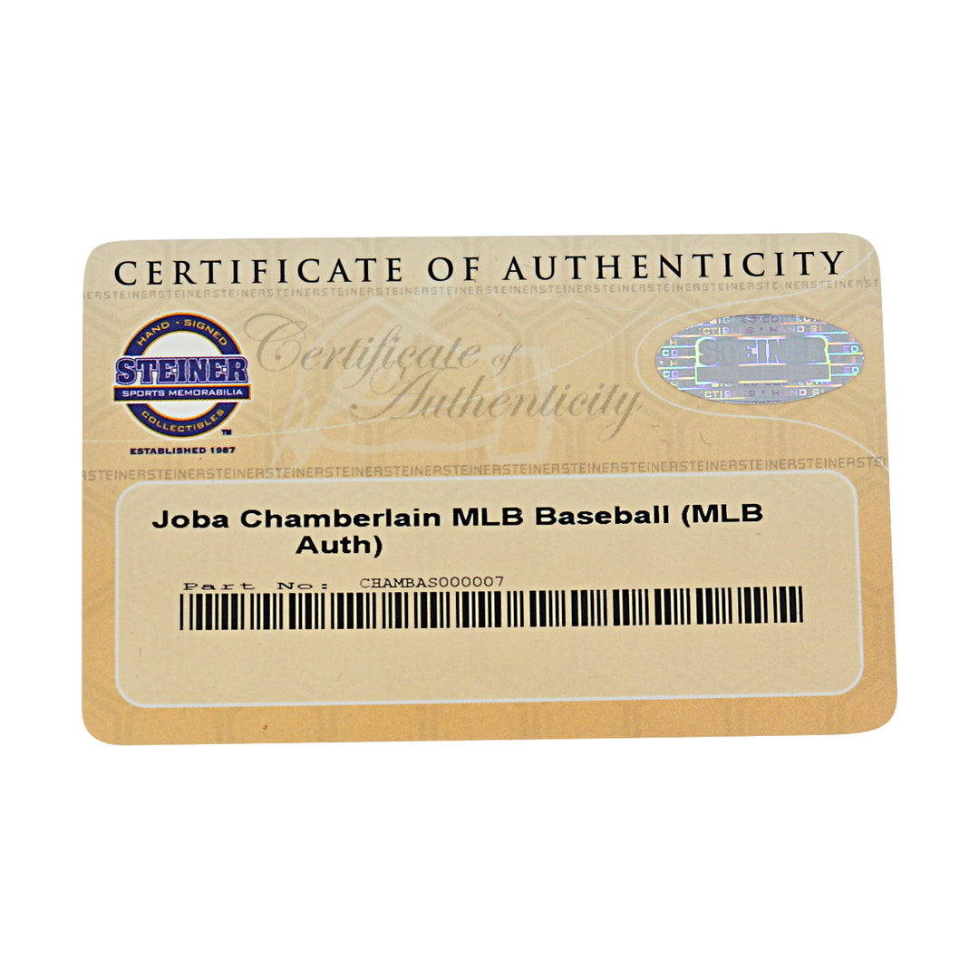 Joba Chamberlain New York Yankees Autographed OMLB Baseball MLB / Steiner COA