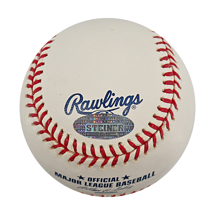 Joba Chamberlain New York Yankees Autographed OMLB Baseball MLB / Steiner COA