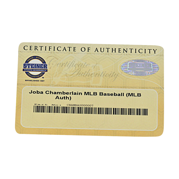 Joba Chamberlain New York Yankees Autographed OMLB Baseball MLB / Steiner COA