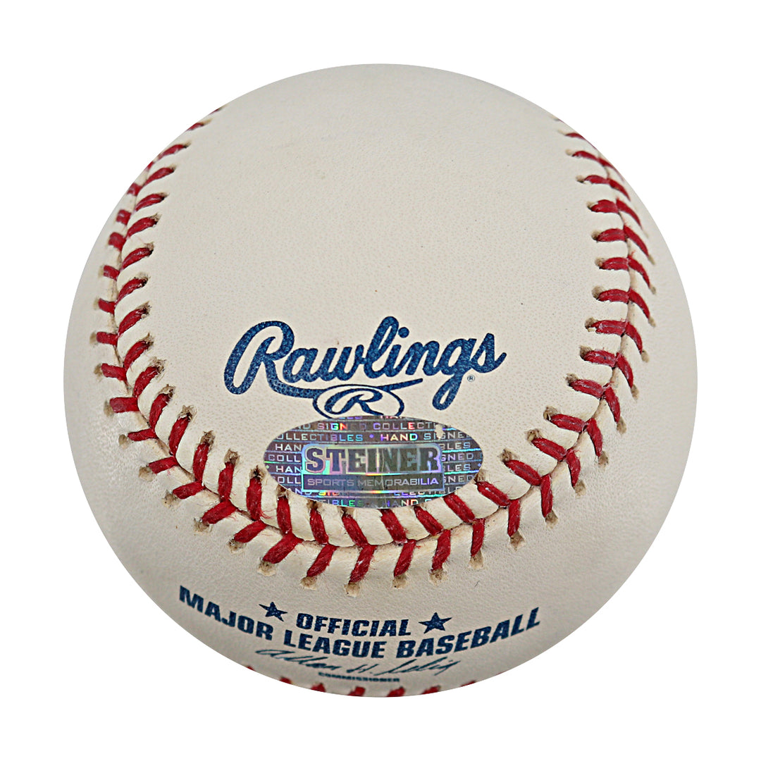 Jose Reyes New York Mets Autographed OMLB Baseball MLB / Steiner COA