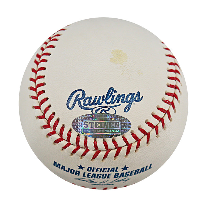 Jose Reyes New York Mets Autographed OMLB Baseball MLB / Steiner COA