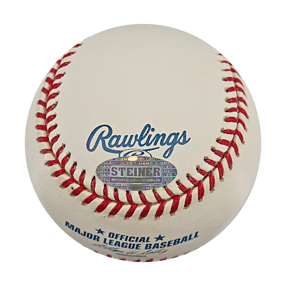 Jose Reyes New York Mets Autographed OMLB Baseball MLB / Steiner COA