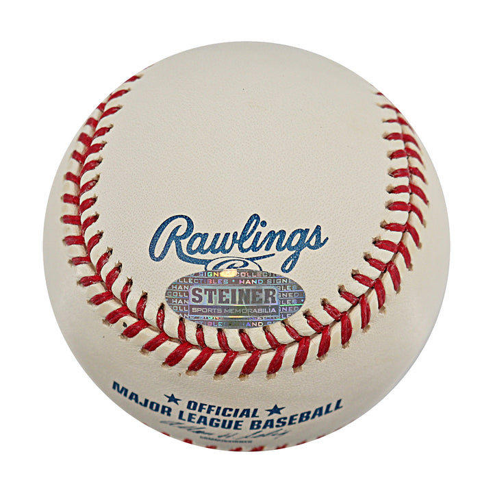 Jose Reyes New York Mets Autographed OMLB Baseball MLB / Steiner COA