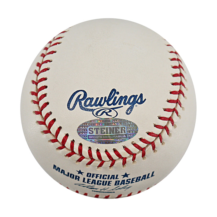 Jose Reyes New York Mets Autographed OMLB Baseball MLB / Steiner COA