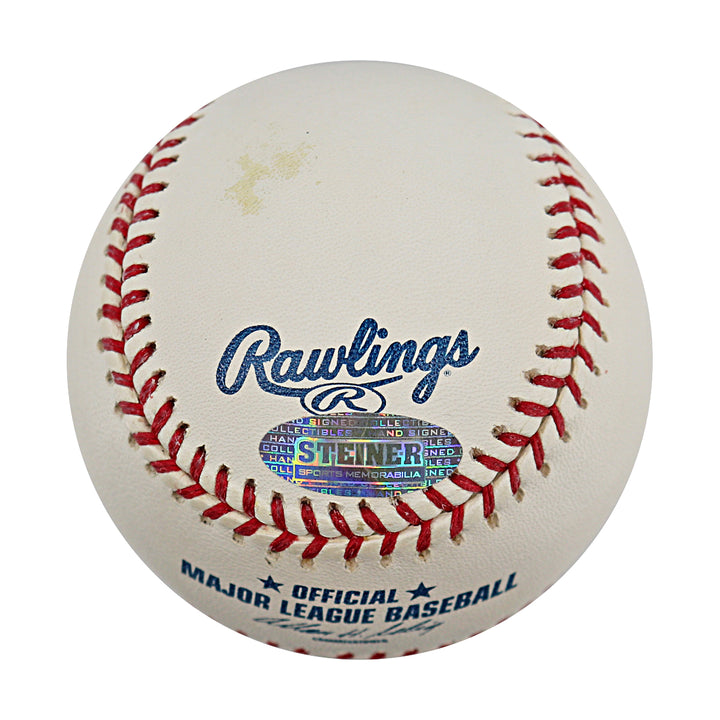 Jose Reyes New York Mets Autographed OMLB Baseball MLB / Steiner COA