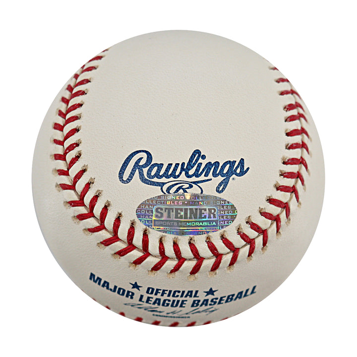 Jose Reyes New York Mets Autographed OMLB Baseball MLB / Steiner COA