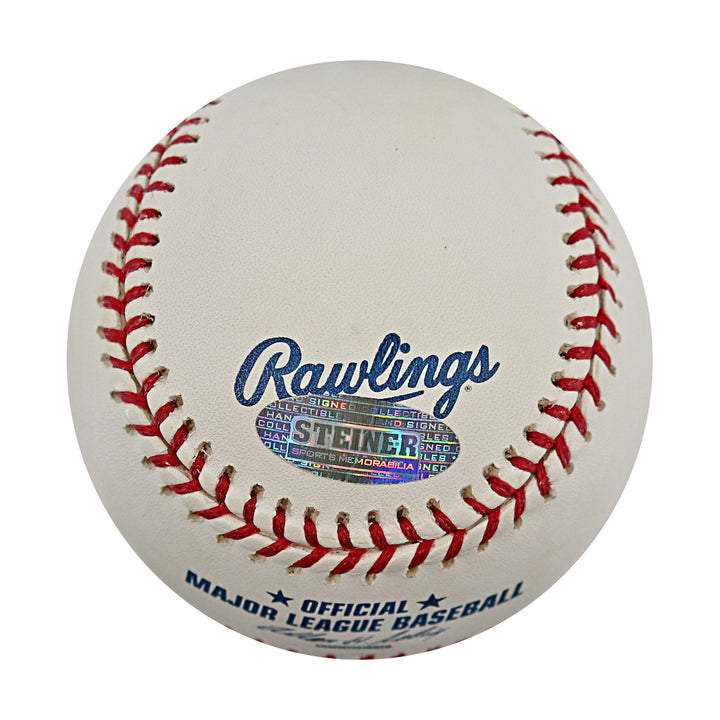Jose Reyes New York Mets Autographed OMLB Baseball MLB / Steiner COA