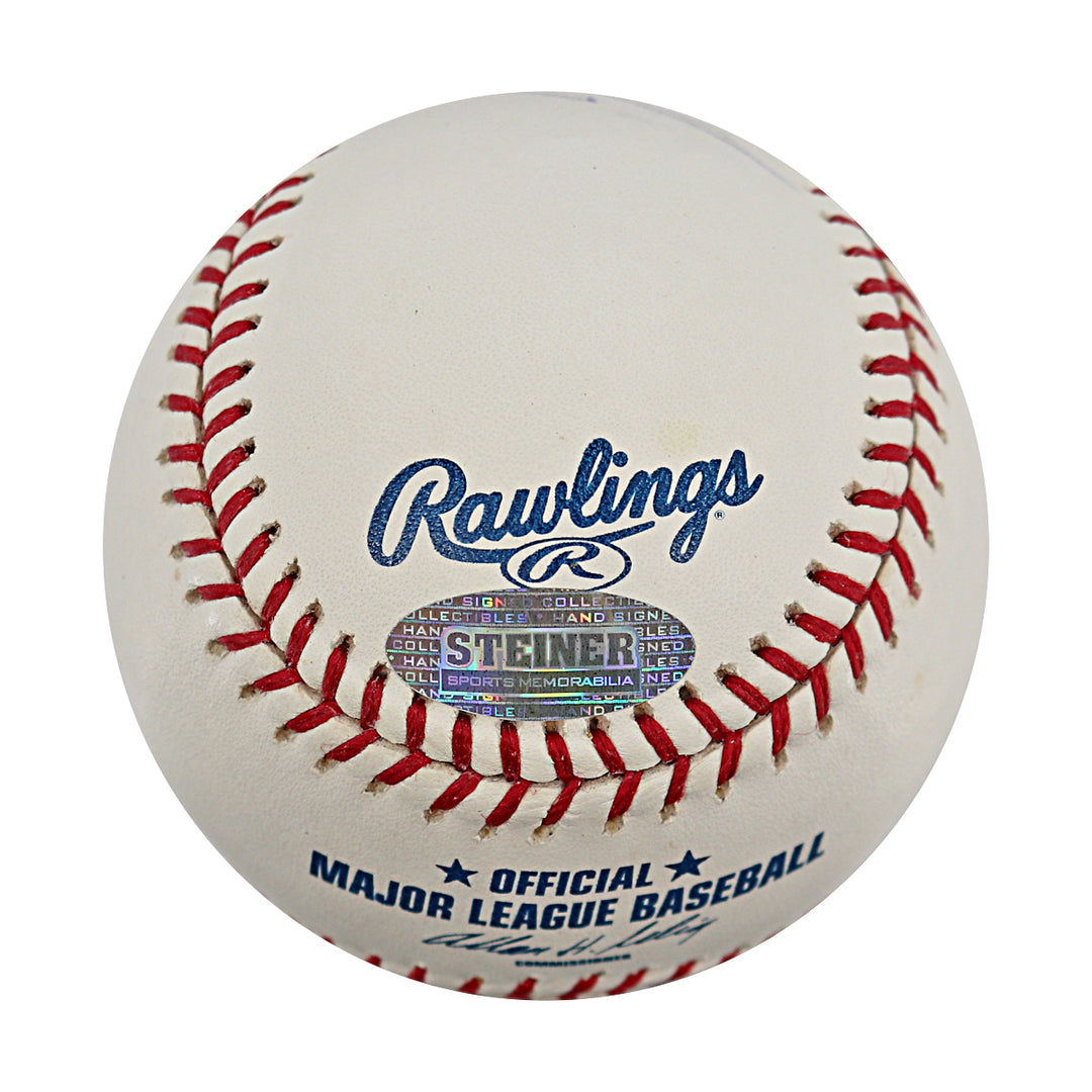 Jose Reyes New York Mets Autographed OMLB Baseball MLB / Steiner COA