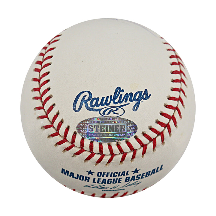 Jose Reyes New York Mets Autographed OMLB Baseball MLB / Steiner COA
