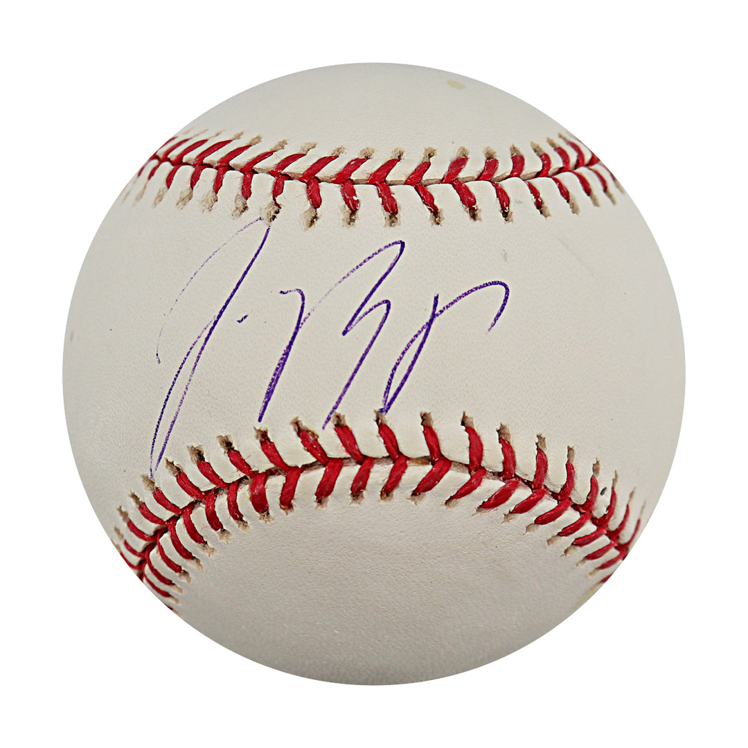 Jose Reyes New York Mets Autographed OMLB Baseball MLB / Steiner COA
