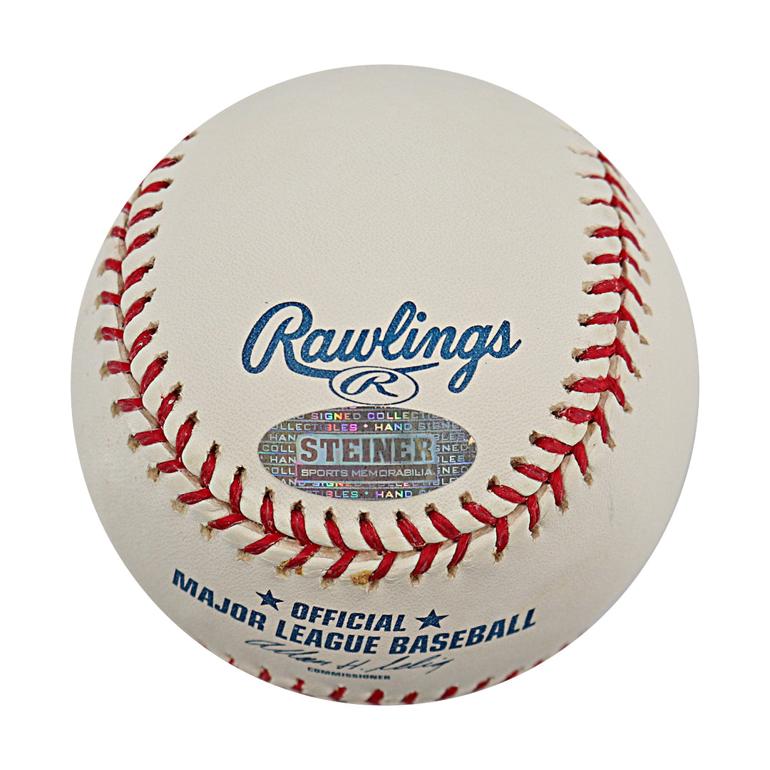 Jose Reyes New York Mets Autographed OMLB Baseball MLB / Steiner COA
