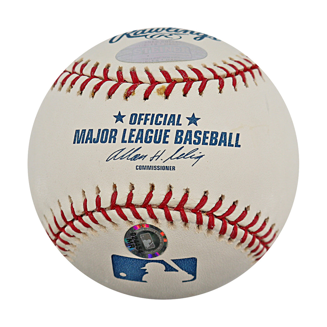 Jose Reyes New York Mets Autographed OMLB Baseball MLB / Steiner COA