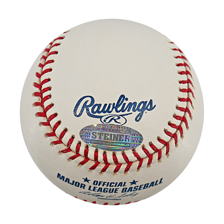 Jose Reyes New York Mets Autographed OMLB Baseball MLB / Steiner COA