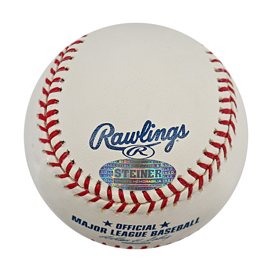 Jose Reyes New York Mets Autographed OMLB Baseball MLB / Steiner COA