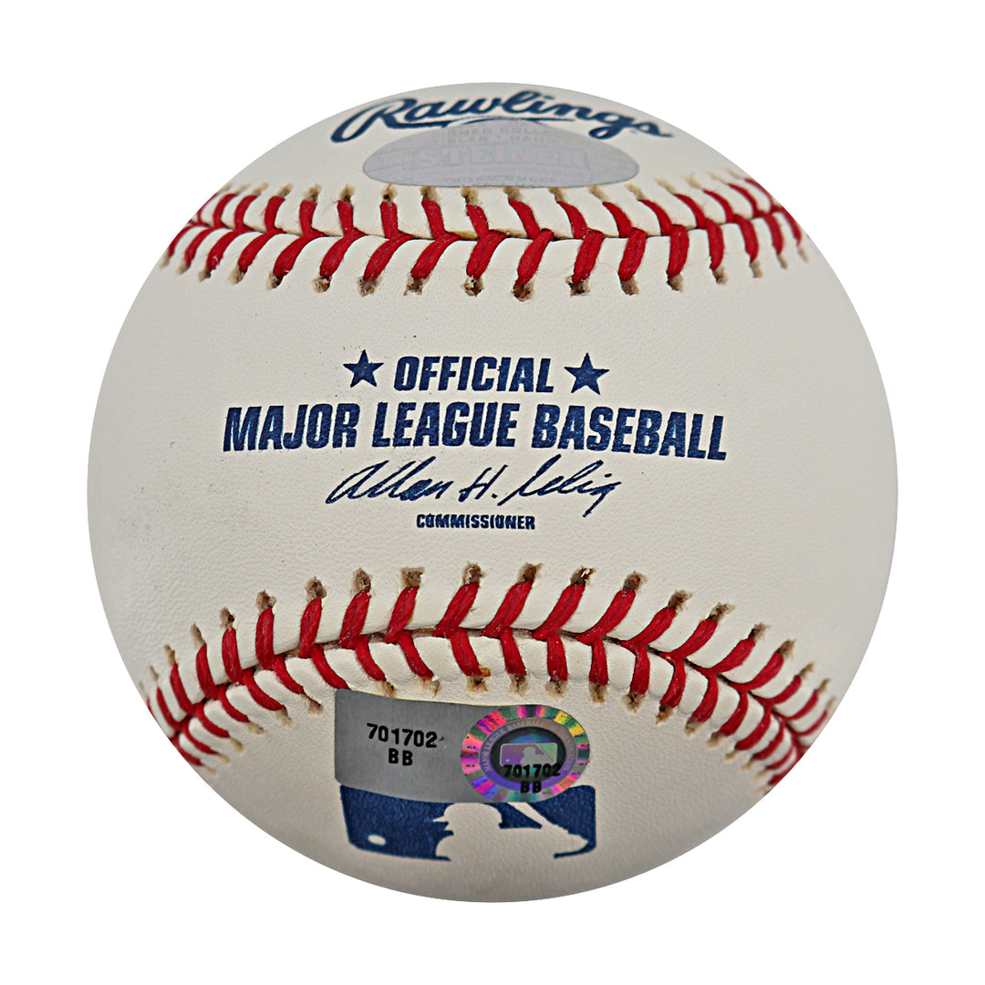 Phil Hughes New York Yankees Autographed OMLB Baseball MLB / Steiner COA