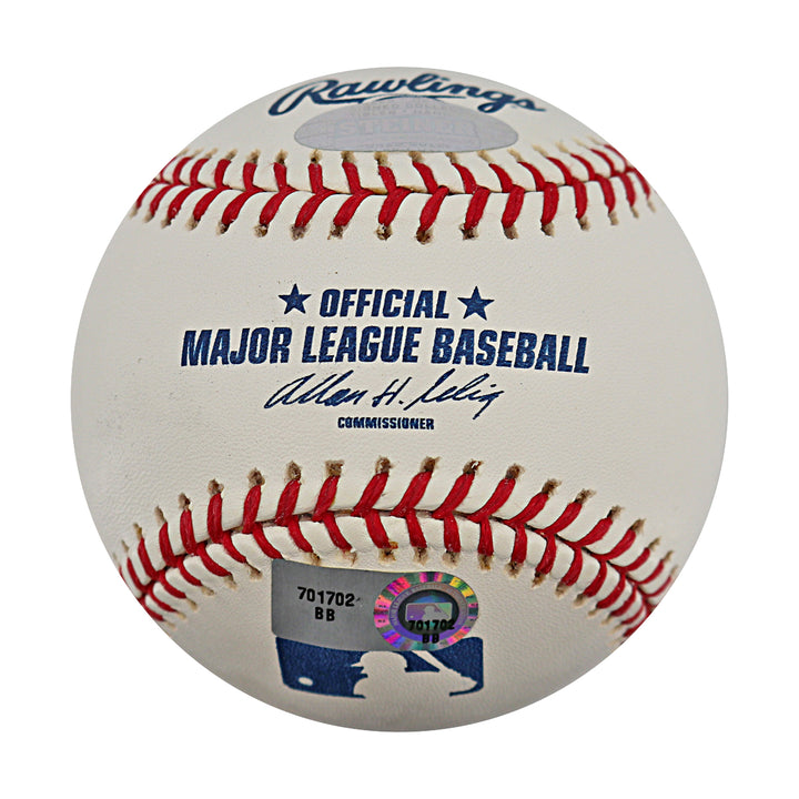 Phil Hughes New York Yankees Autographed OMLB Baseball MLB / Steiner COA