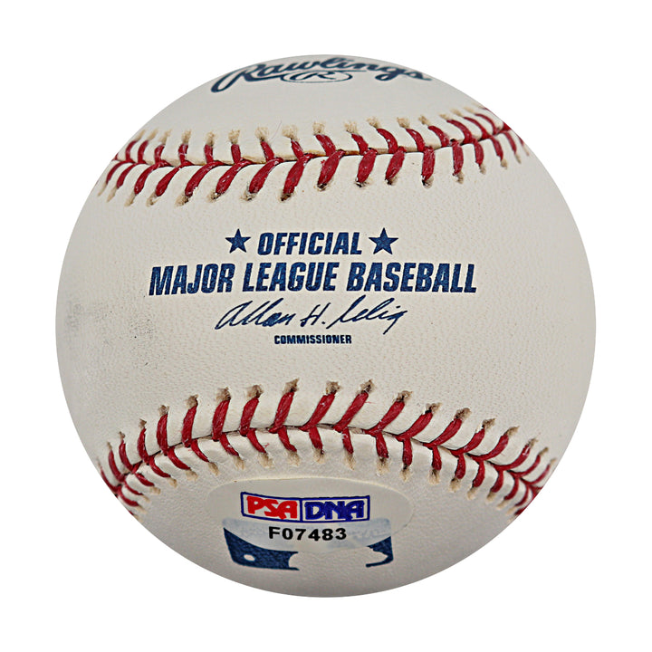Willie Mays San Francisco Giants Autographed OMLB Baseball PSA Holo Only
