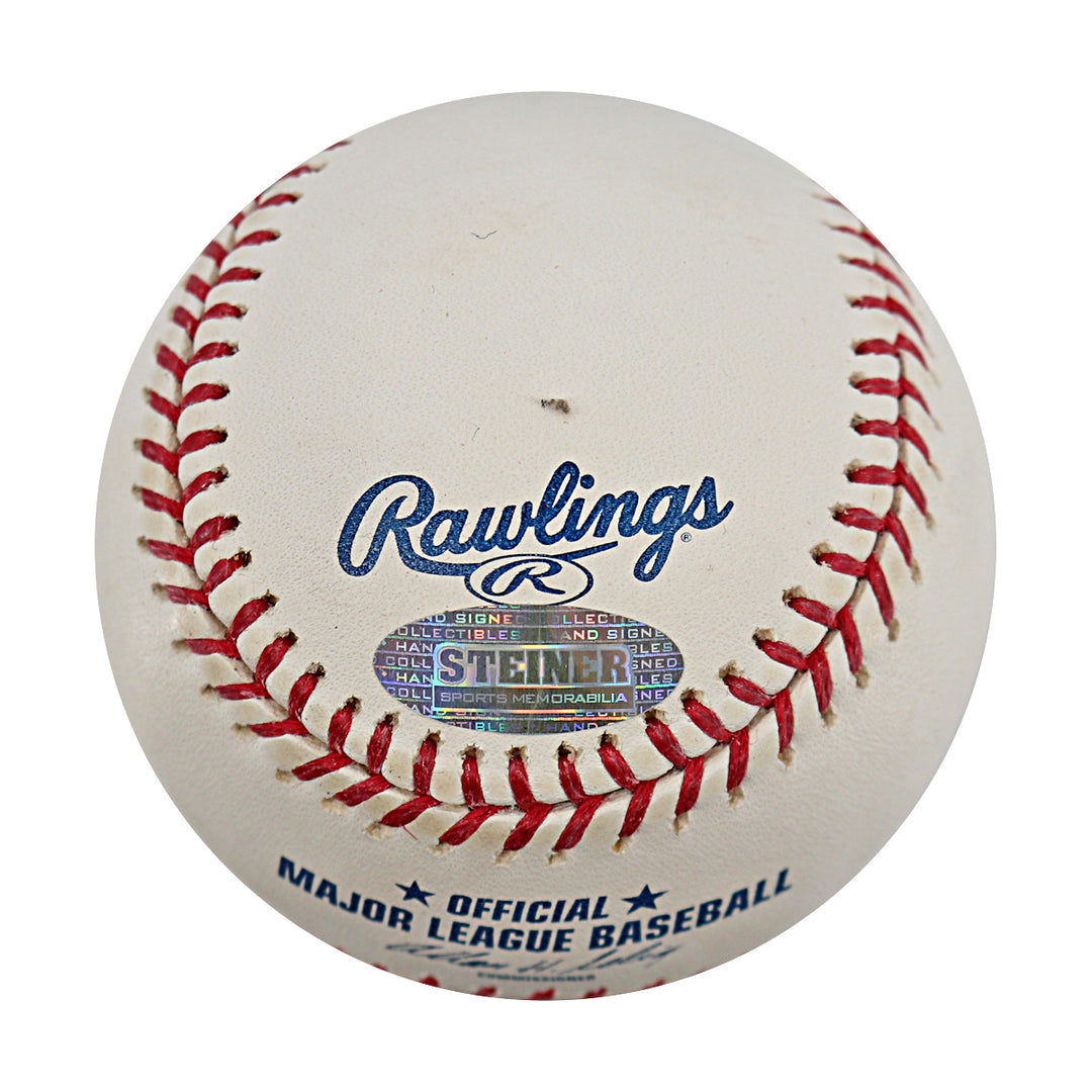 Tom Glavine Braves Mets Autographed OMLB Baseball Steiner COA