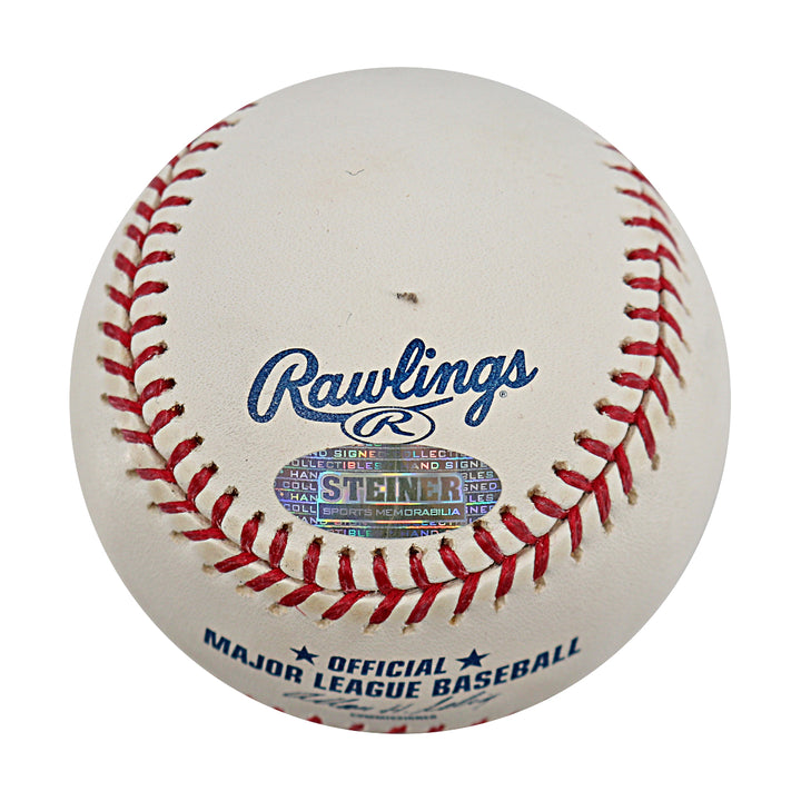 Tom Glavine Braves Mets Autographed OMLB Baseball Steiner COA
