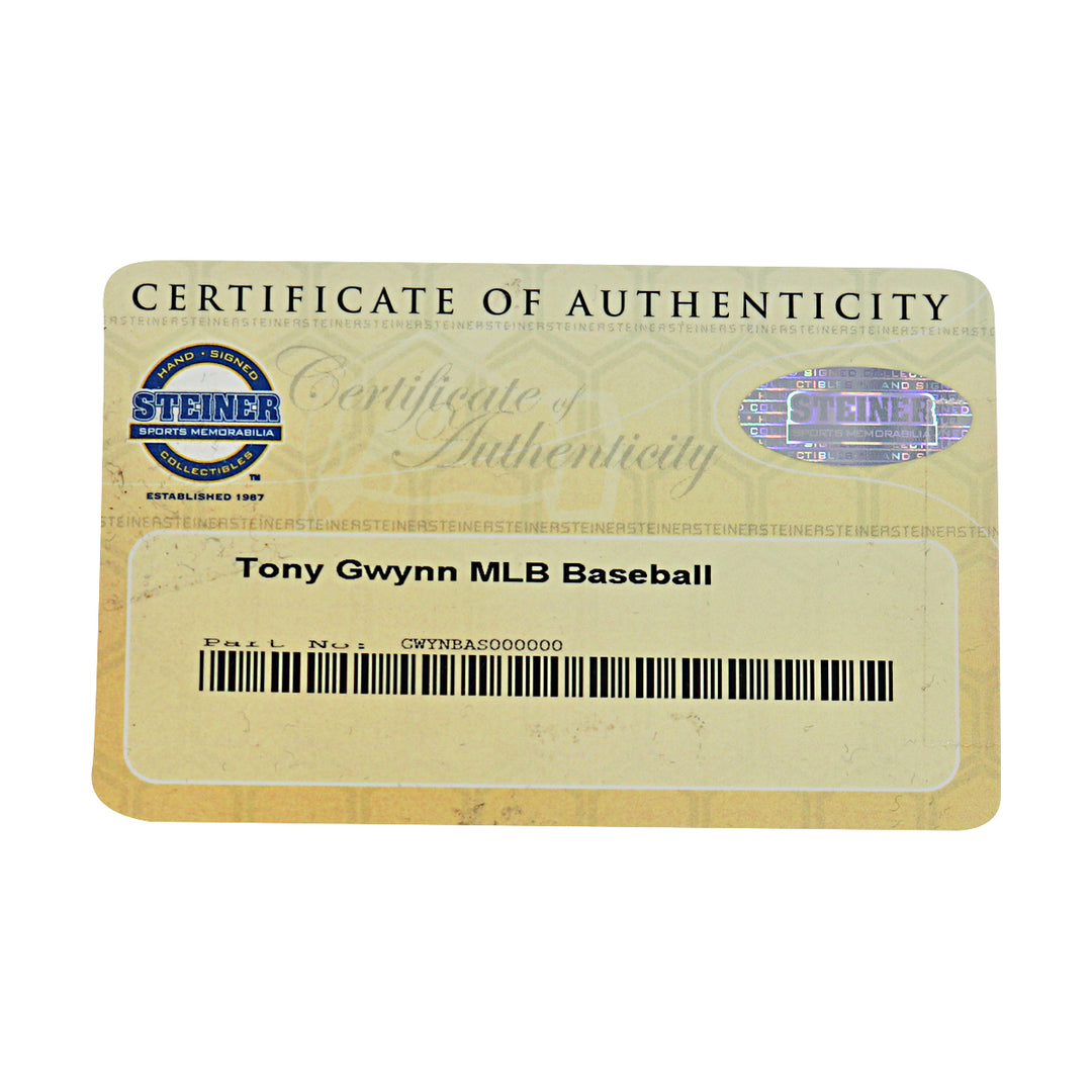 Tony Gwynn Minnesota Twins Autographed OMLB Baseball Steiner COA