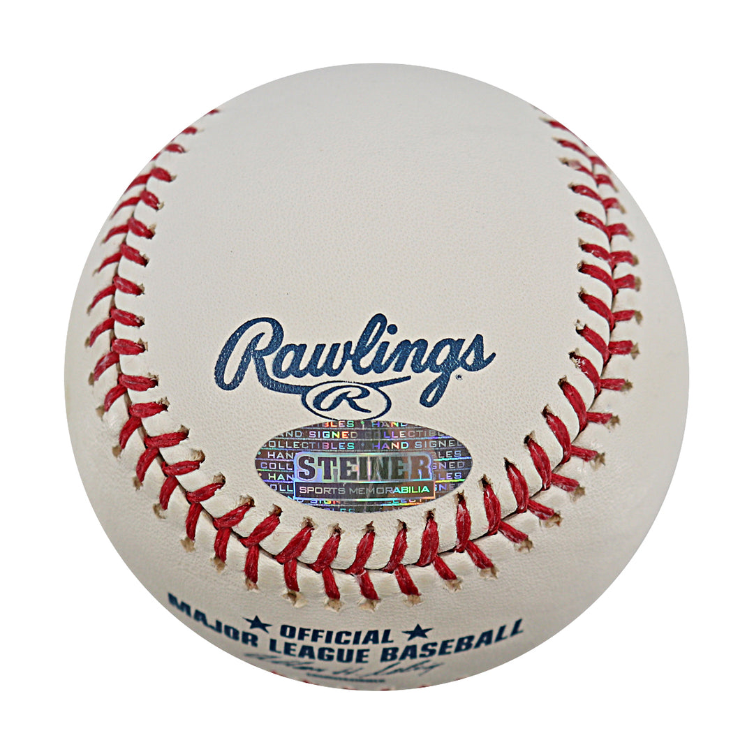 Joba Chamberlain New York Yankees Autographed OMLB Baseball MLB / Steiner COA