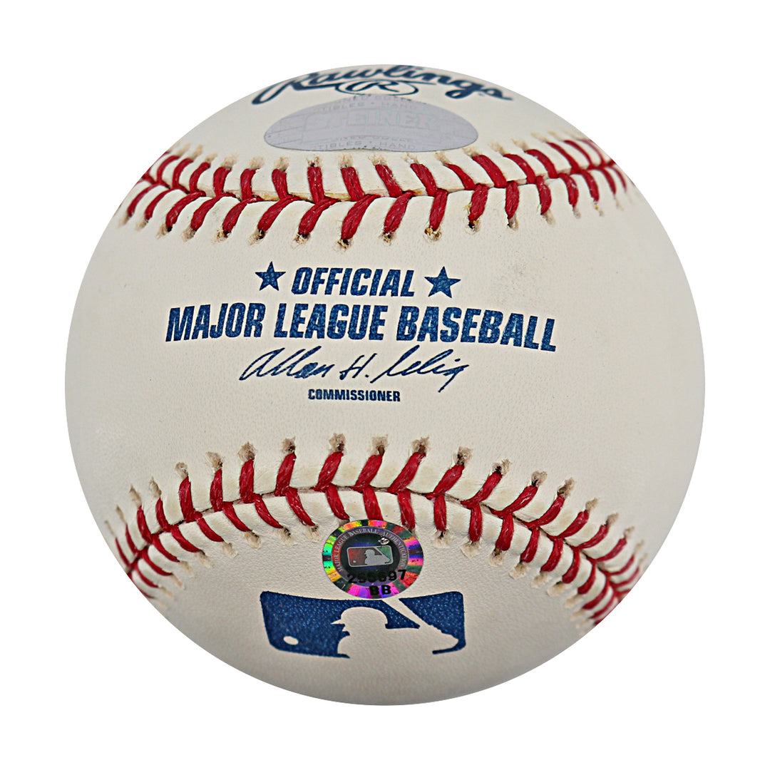 Jose Valentin Brewers White Sox Autographed OMLB Baseball Steiner COA