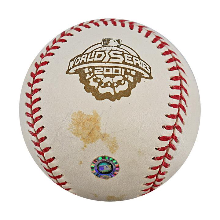 Luis Gonzalez Arizona Diamondbacks Autographed 2001 WS Logo Baseball MLB / Steiner Holo Only