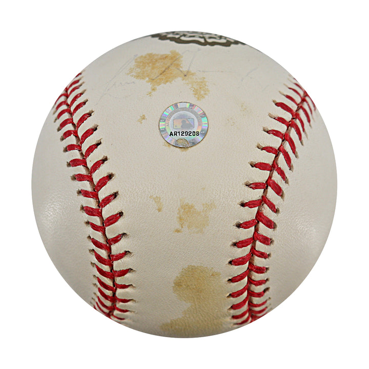Luis Gonzalez Arizona Diamondbacks Autographed 2001 WS Logo Baseball MLB / Steiner Holo Only