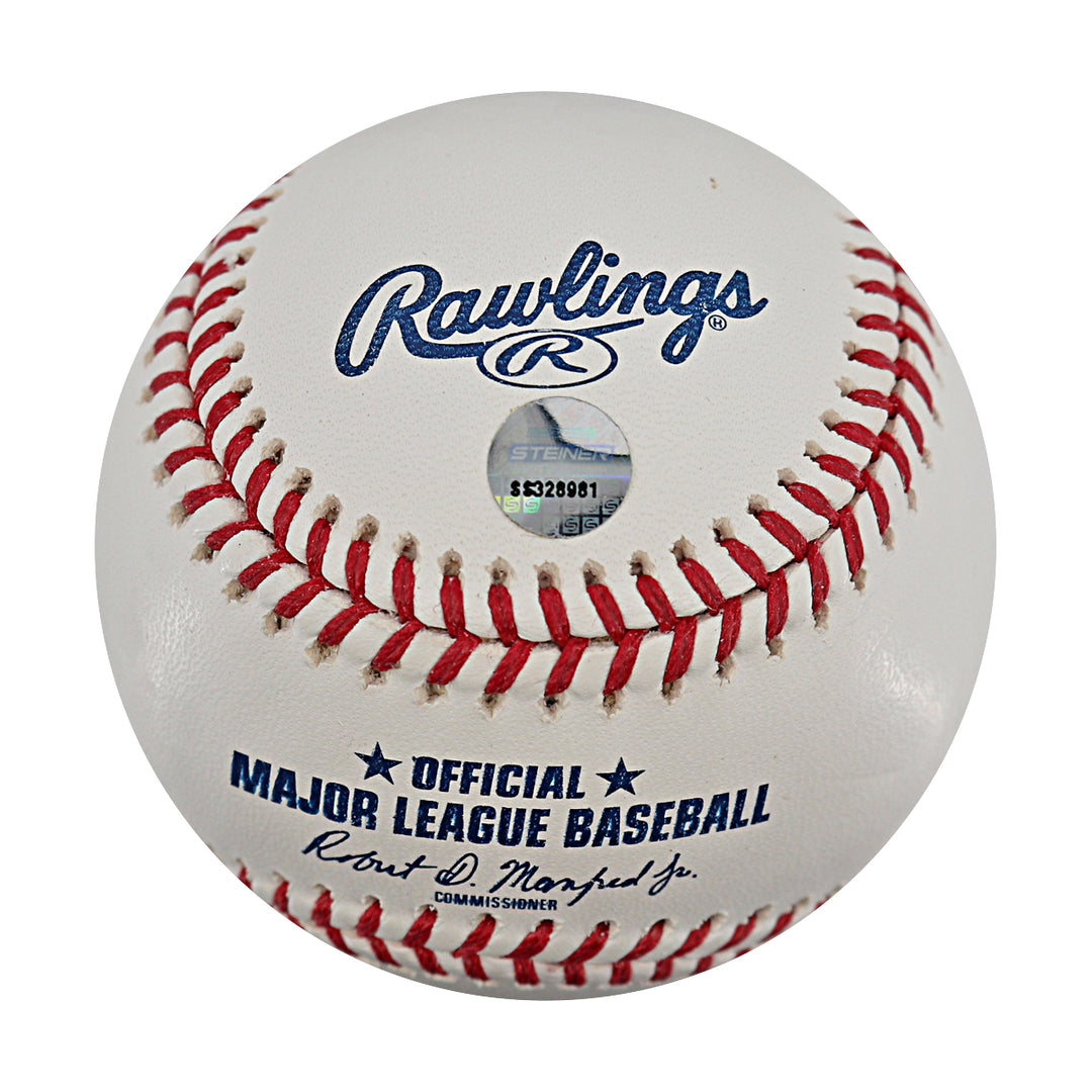 JD Martinez Boston Red Sox Autographed OMLB Baseball Steiner Holo Only