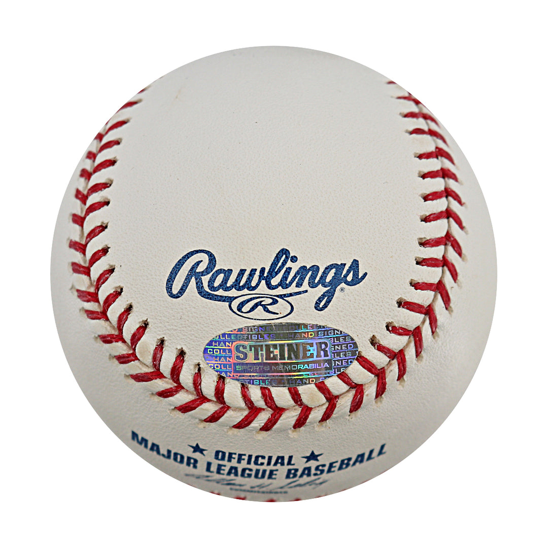 Paul Lo Duca Dodgers Marlins Mets Autographed OMLB Baseball Steiner COA