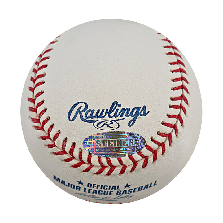 Paul Lo Duca Dodgers Marlins Mets Autographed OMLB Baseball Steiner COA