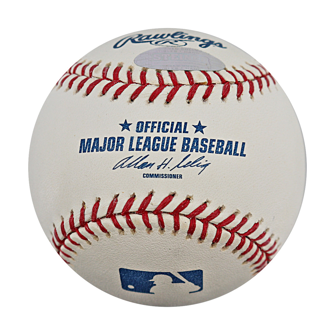 Paul Lo Duca Dodgers Marlins Mets Autographed OMLB Baseball Steiner COA