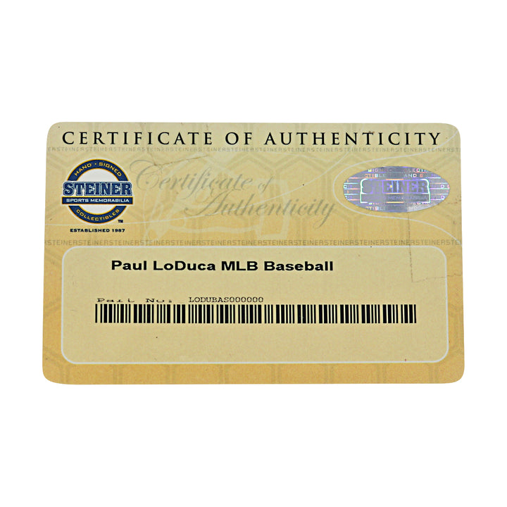 Paul Lo Duca Dodgers Marlins Mets Autographed OMLB Baseball Steiner COA