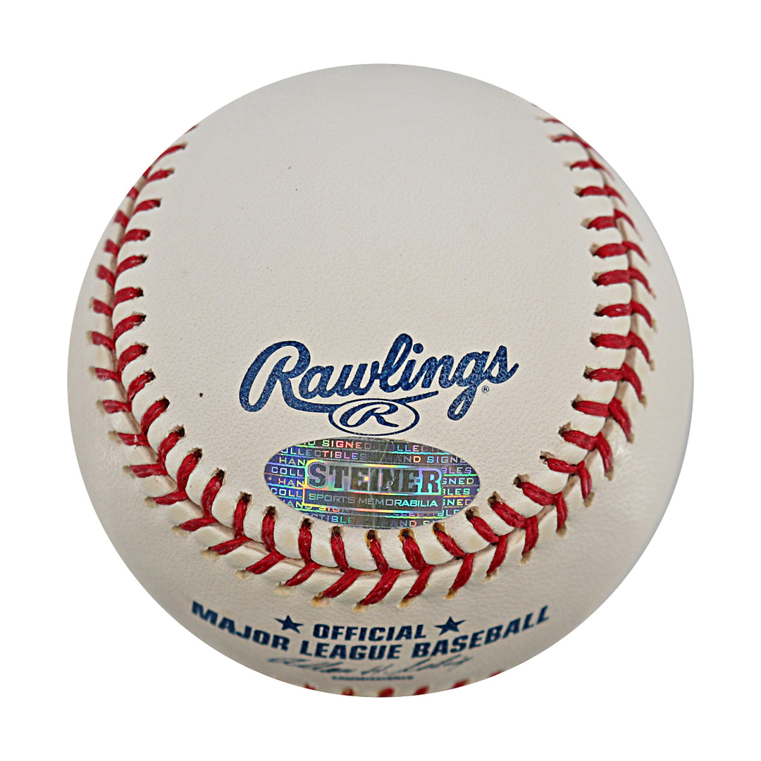 Paul Lo Duca Dodgers Marlins Mets Autographed OMLB Baseball Steiner COA