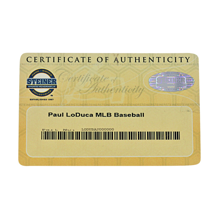 Paul Lo Duca Dodgers Marlins Mets Autographed OMLB Baseball Steiner COA