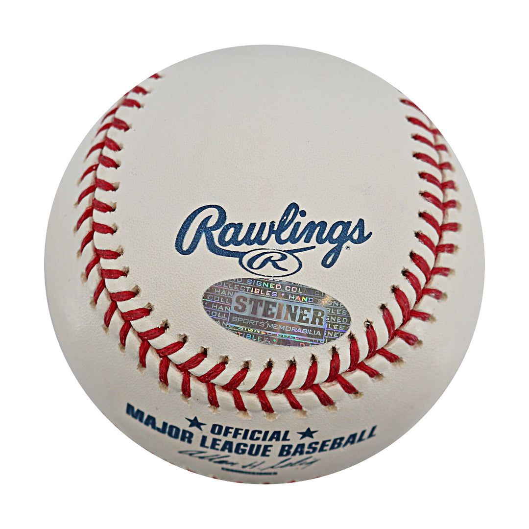 Joba Chamberlain New York Yankees Autographed OMLB Baseball MLB / Steiner COA