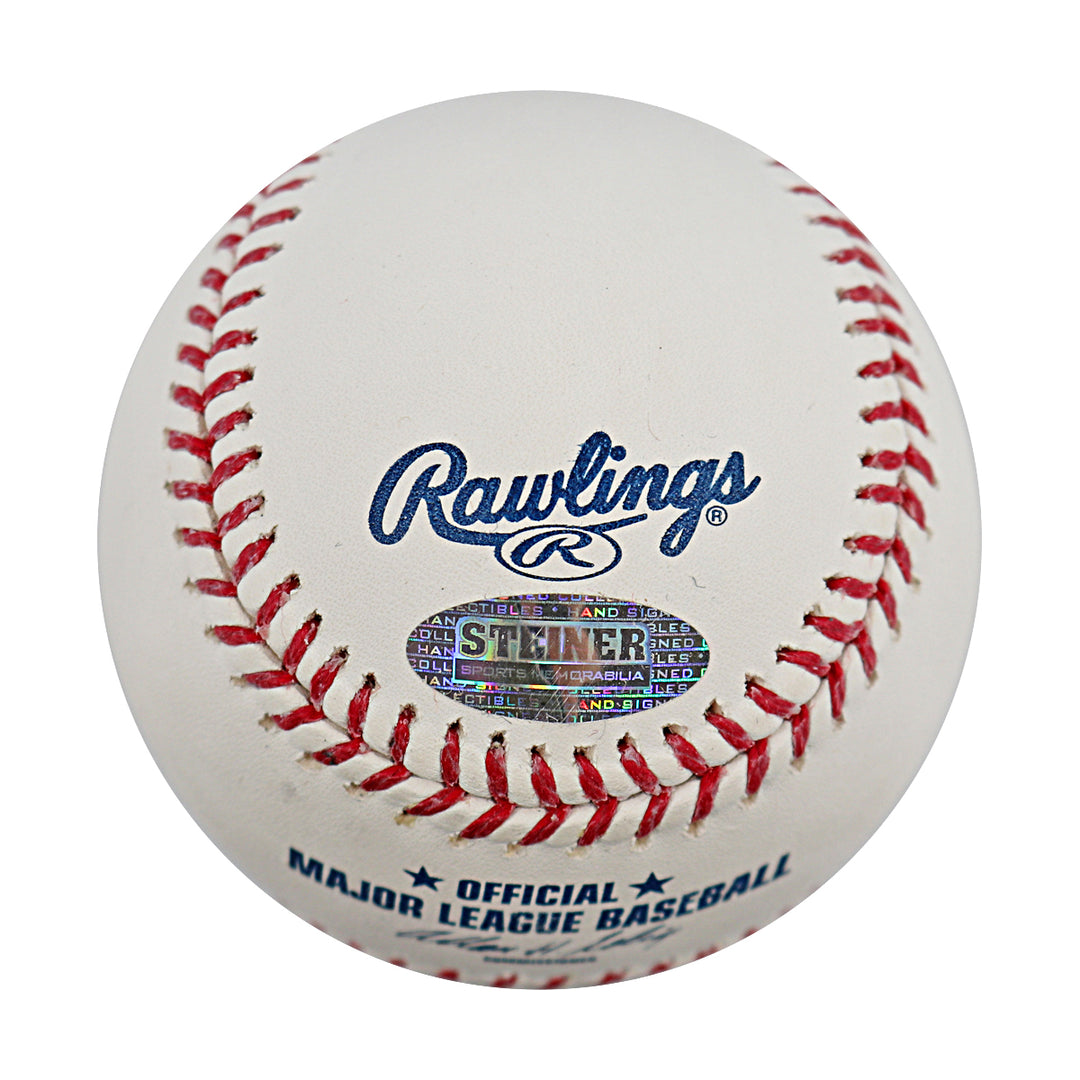 Curtis Granderson Yankees Tigers Mets Autographed OMLB Baseball Steiner COA