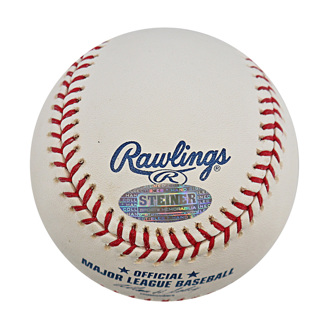 Shelley Duncan New York Yankees Autographed OMLB Baseball MLB / Steiner COA