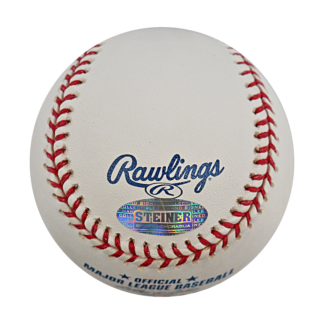 Carlos Delgado Blue Jays Mets Autographed OMLB Baseball Steiner COA