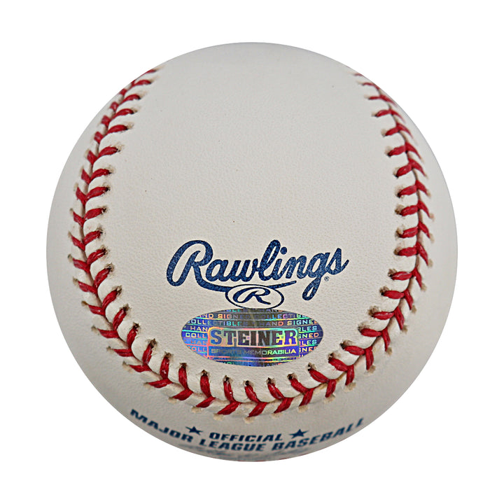 Carlos Delgado Blue Jays Mets Autographed OMLB Baseball Steiner COA