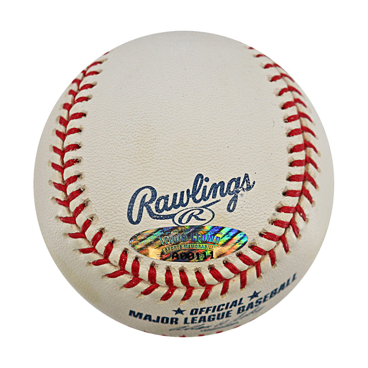 Jorge Posada New York Yankees Autographed OMLB Baseball Triple Crown Holo Only