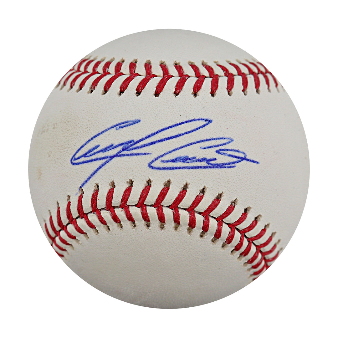 Carlos Carrasco Indians Mets Autographed OMLB Baseball MLB Auth