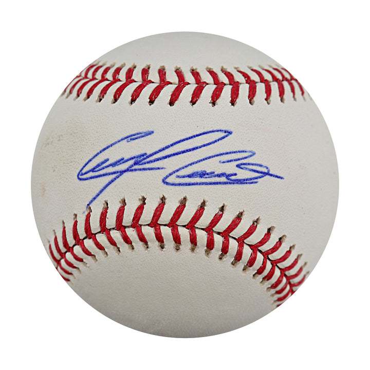 Carlos Carrasco Indians Mets Autographed OMLB Baseball MLB Auth