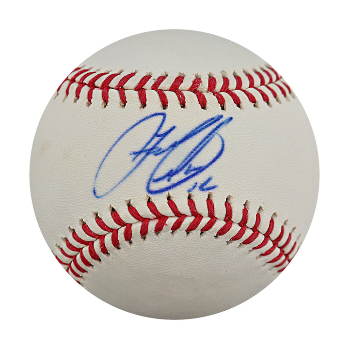 Francisco Lindor New York Mets Autographed OMLB Baseball MLB Auth