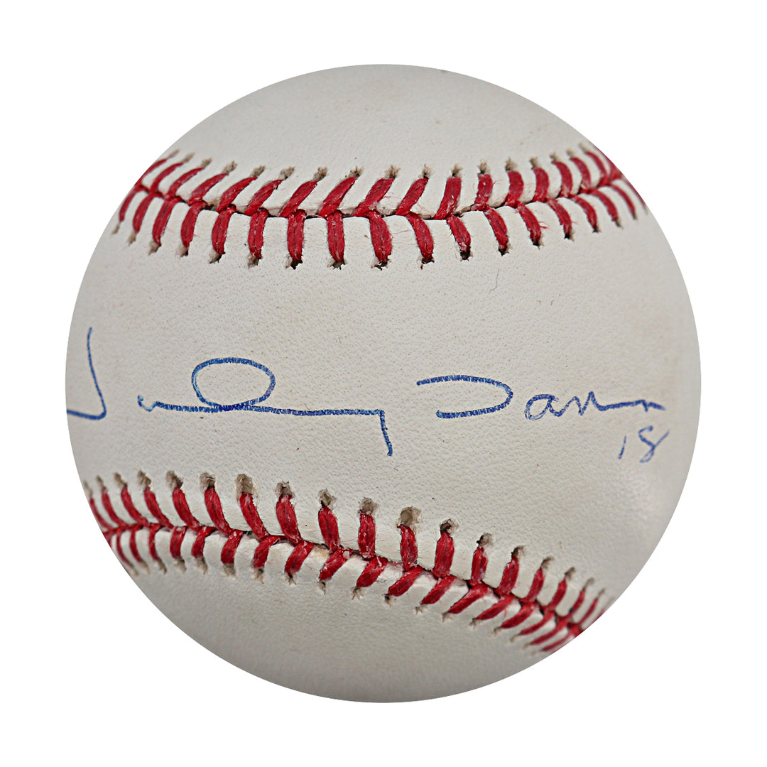 Johnny Damon Yankees Red Sox Autographed OMLB Baseball Steiner Holo Only